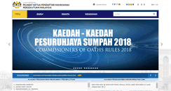 Desktop Screenshot of kehakiman.gov.my